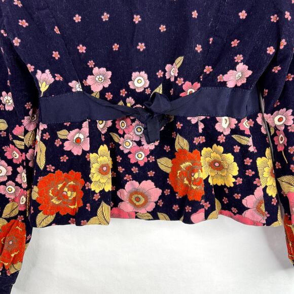 Elevenses Navy Floral Blazer 4P - Picture 9 of 9